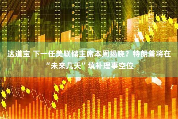 达道宝 下一任美联储主席本周揭晓？特朗普将在“未来几天”填补理事空位
